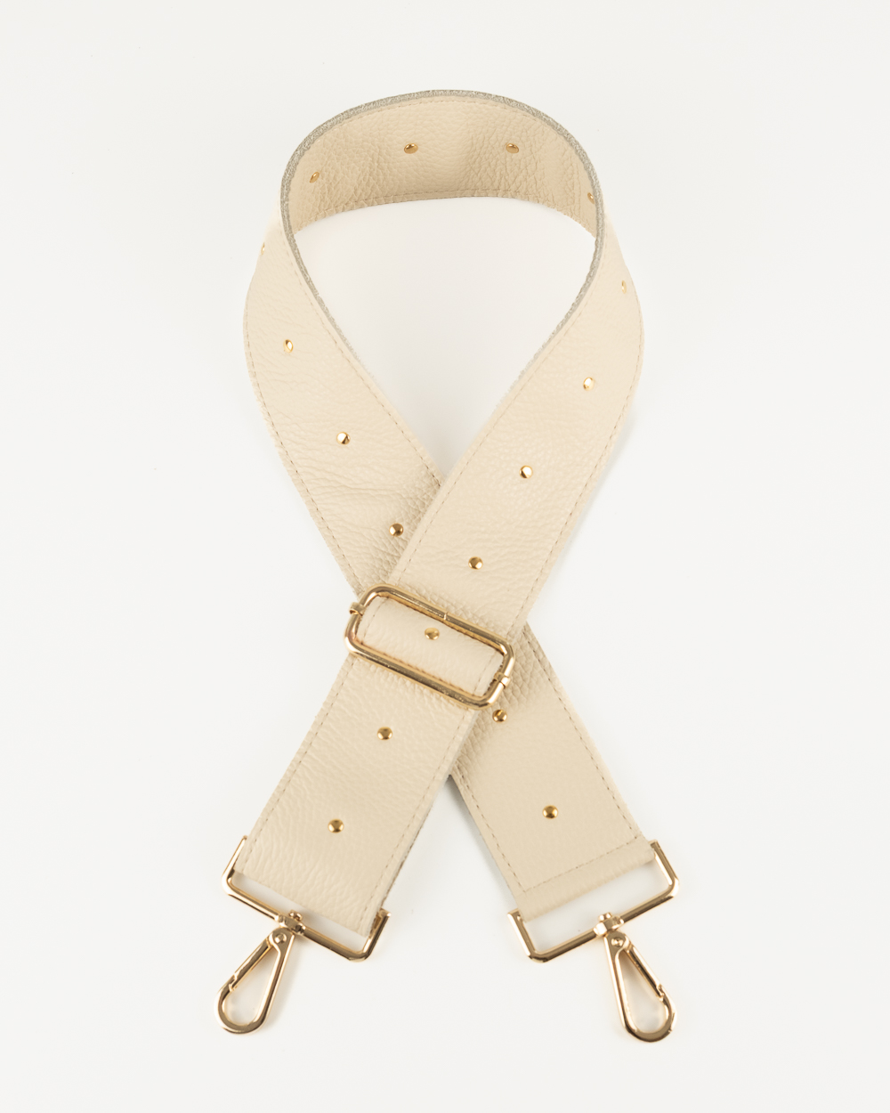 Sangle Cuir Vanille Grainé